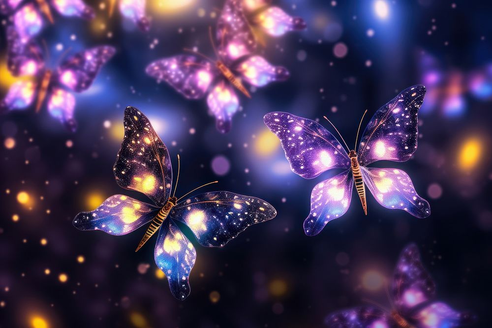 Pattern bokeh effect background butterfly animal insect.