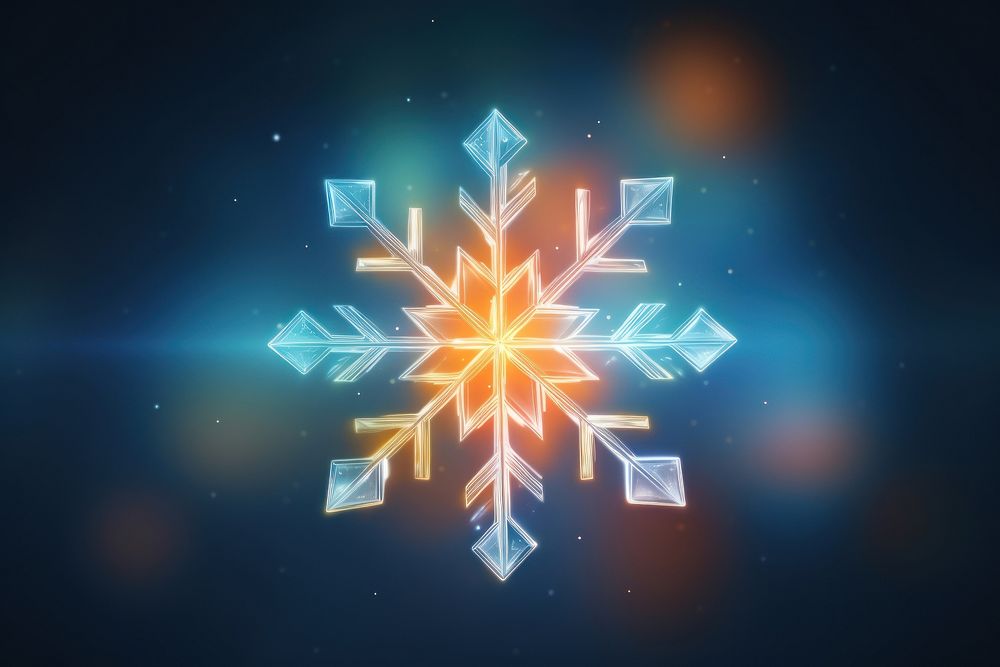 Pattern bokeh effect background snow snowflake shape.