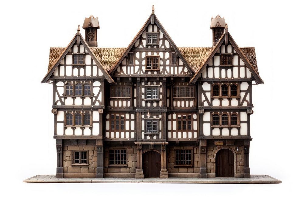 Tudor big townhouse architecture building toy.