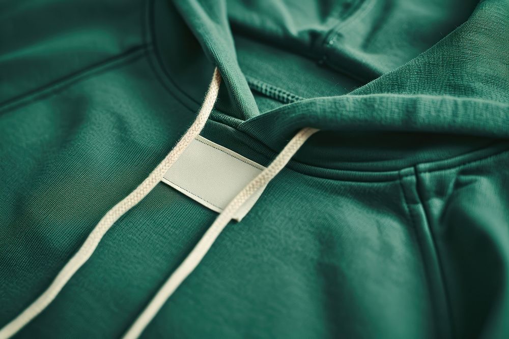 Hoodies label  jacket green accessories.