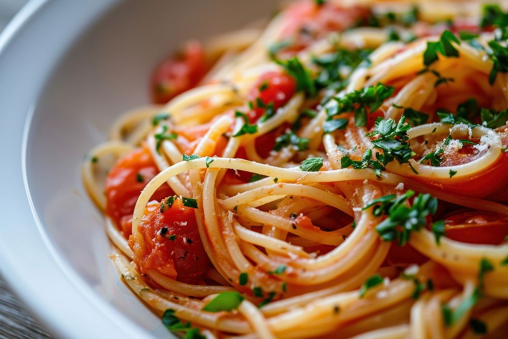Pasta dish spaghetti food invertebrate.