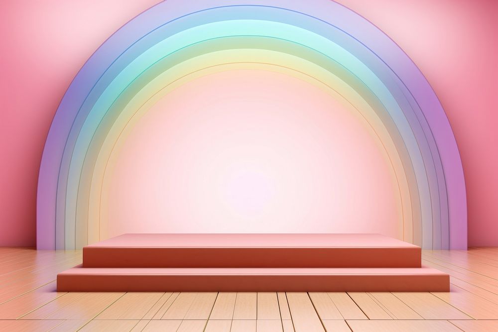 Rainbow architecture decoration spectrum.