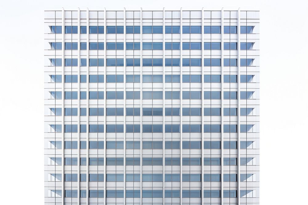 Modern office skyscraper building top architecture backgrounds city.