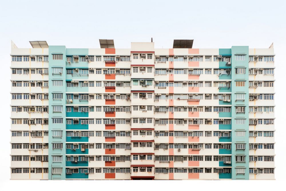 Hongkong apartment building architecture city neighbourhood.