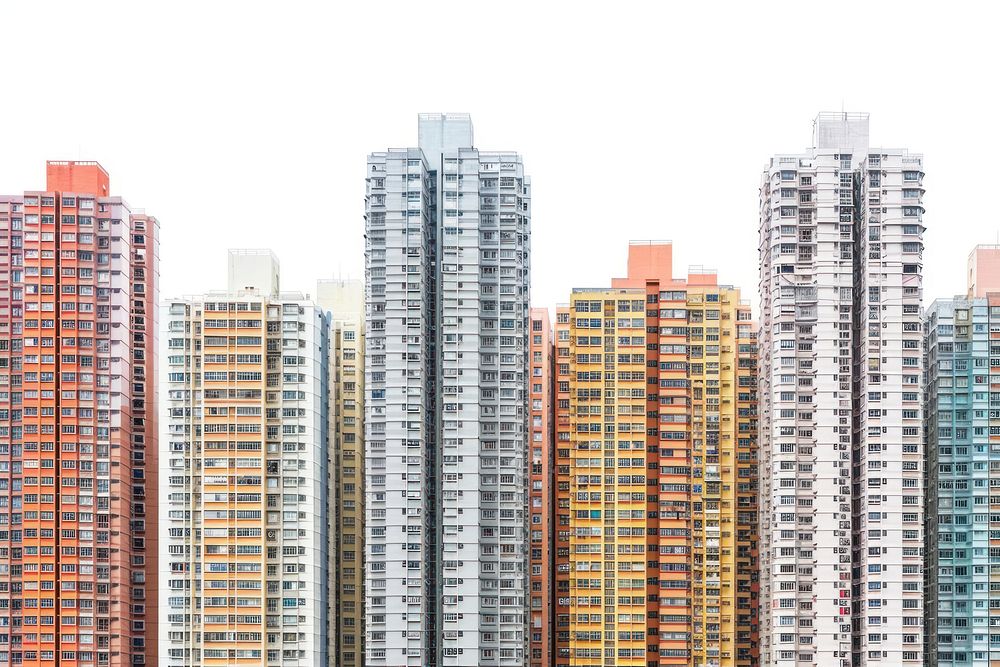 Hongkong apartment buildings architecture cityscape neighbourhood.