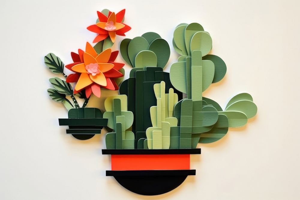 Cactus plant art representation.