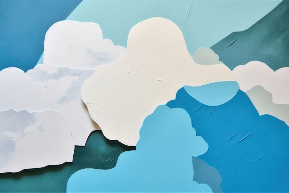 Cloud art abstract painting.