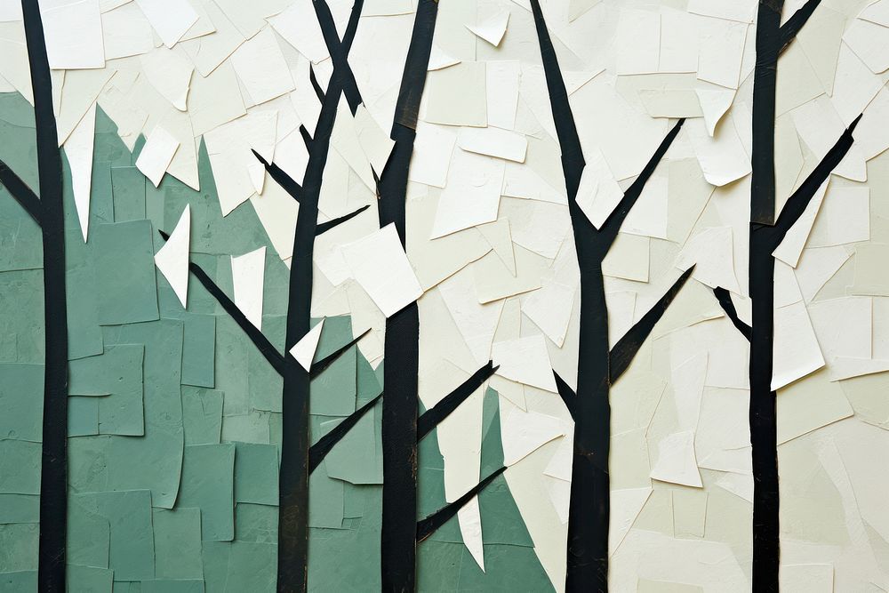Tree art forest paper.