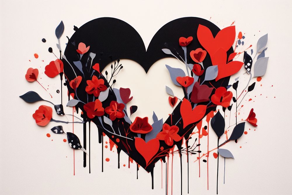 Valentine art pattern heart.