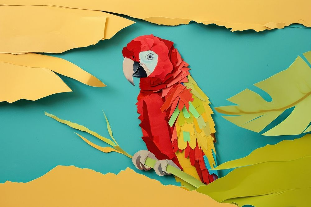 Parrot animal bird red.