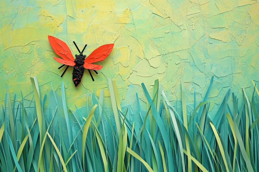 Insect butterfly painting animal.