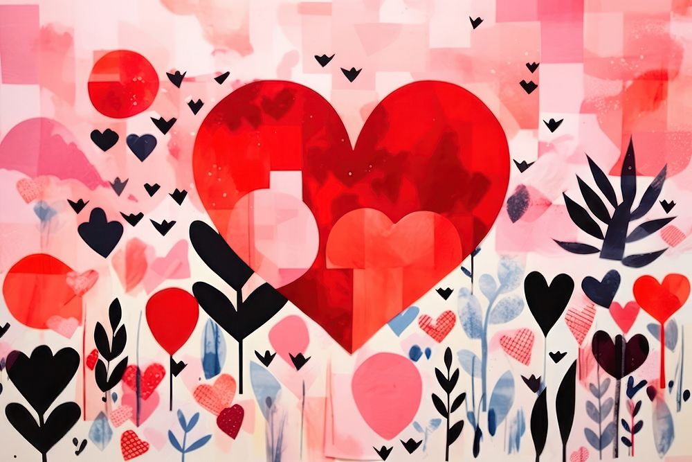 Valentine pattern heart heart shape.
