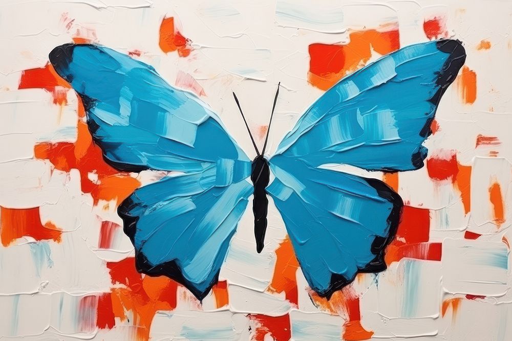 Butterfly art painting animal.
