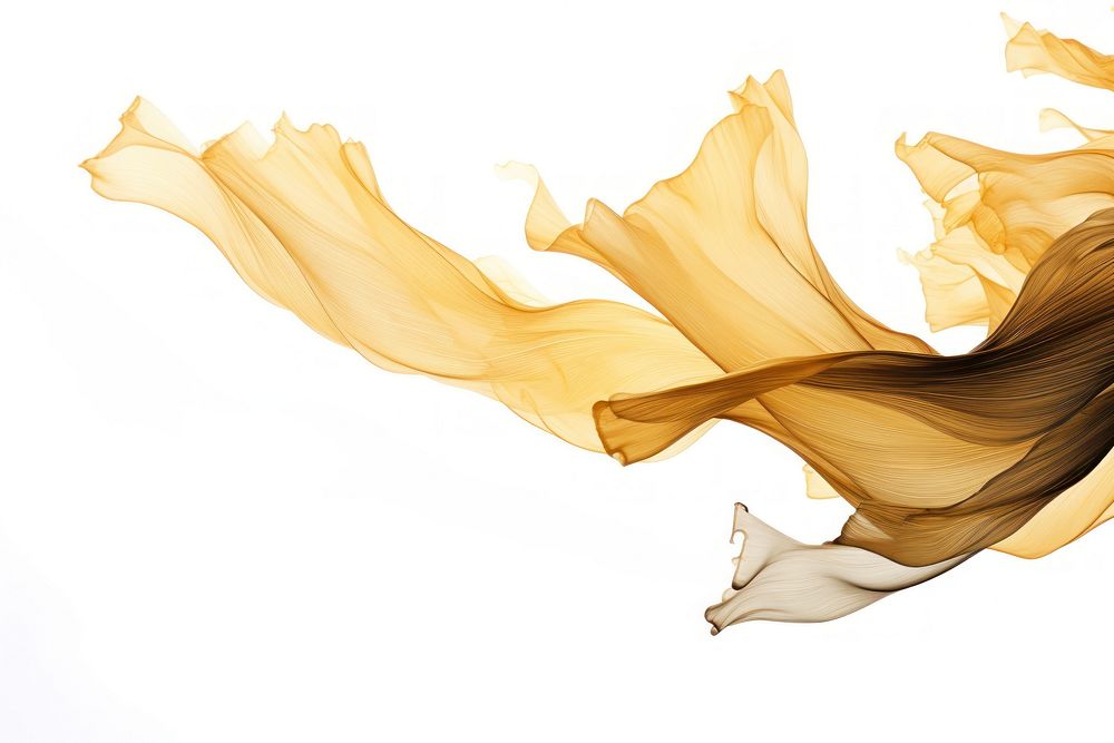  Ink gold leaves white background abstract clothing. AI generated Image by rawpixel.