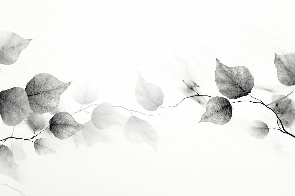  Ink leaves backgrounds drawing sketch. AI generated Image by rawpixel.