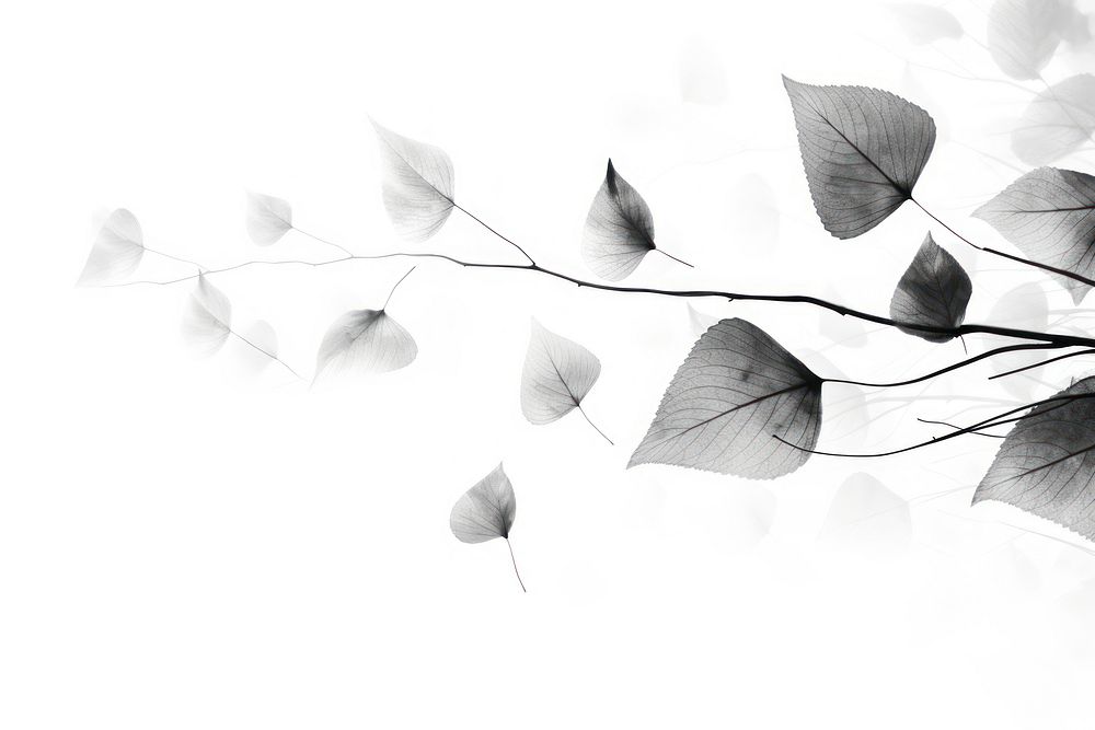  Ink leaves backgrounds plant petal. AI generated Image by rawpixel.