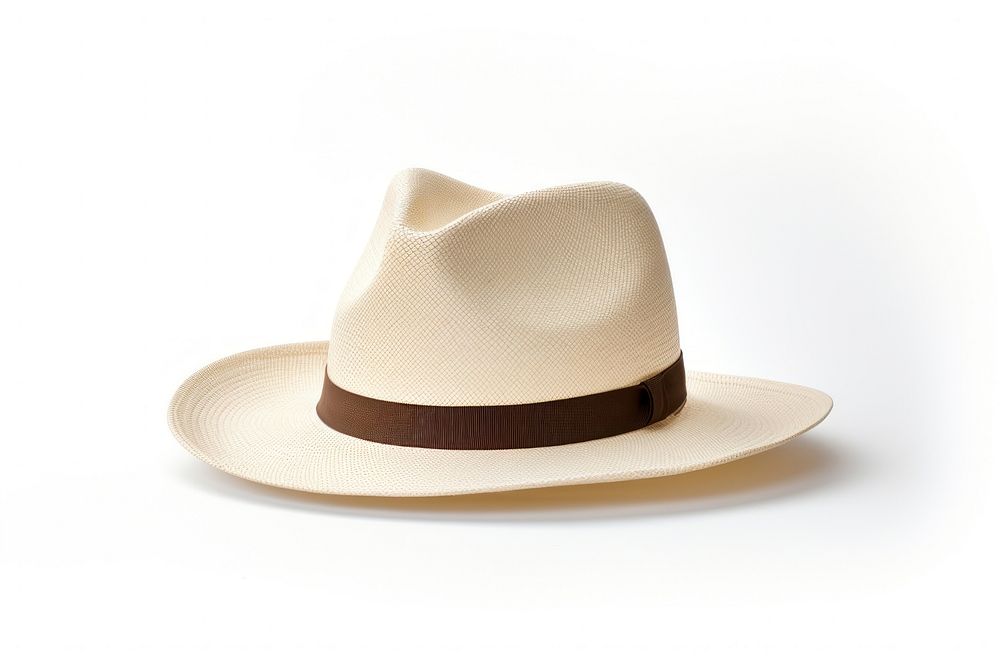 Panama hat white background simplicity headwear.