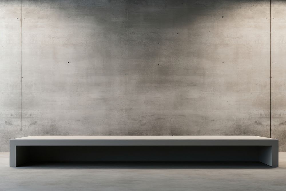 Concrete background architecture furniture shelf.