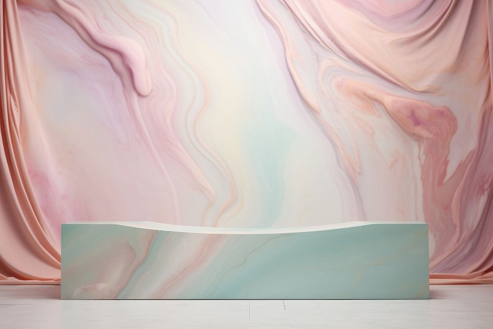 Pastel marble bathtub art furniture.