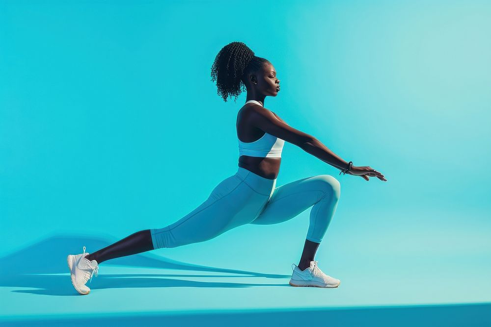 Black woman exercising dancing sports adult.