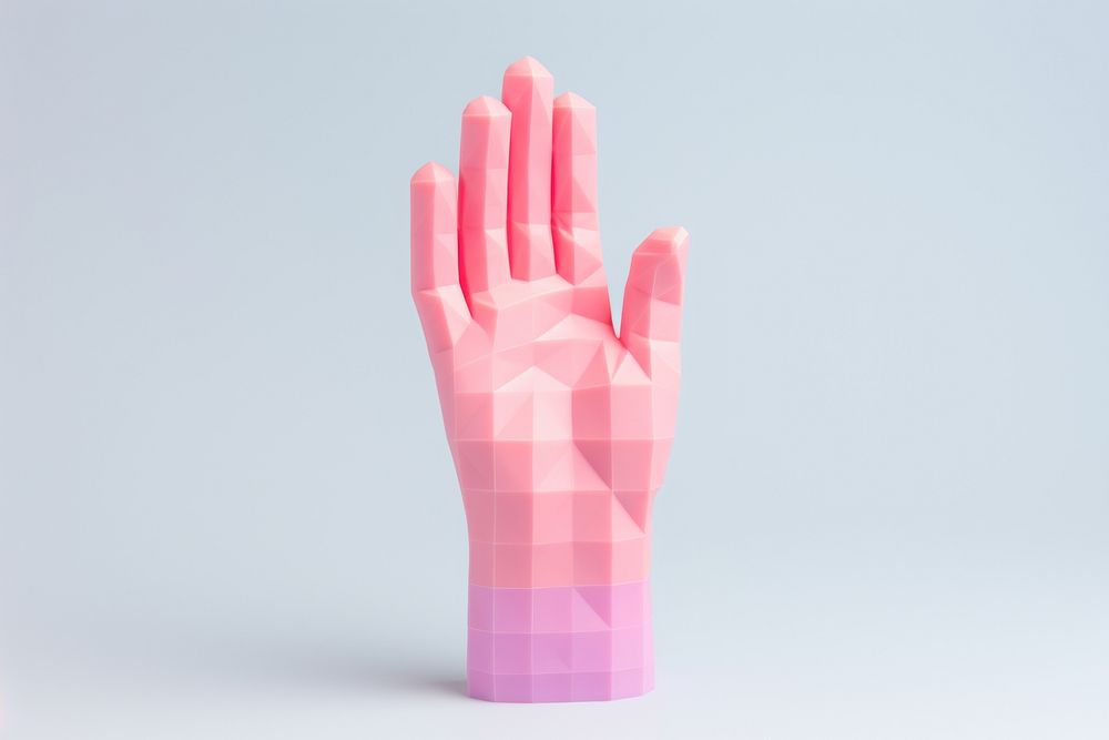 Raised hand glove gesturing clothing. AI generated Image by rawpixel.