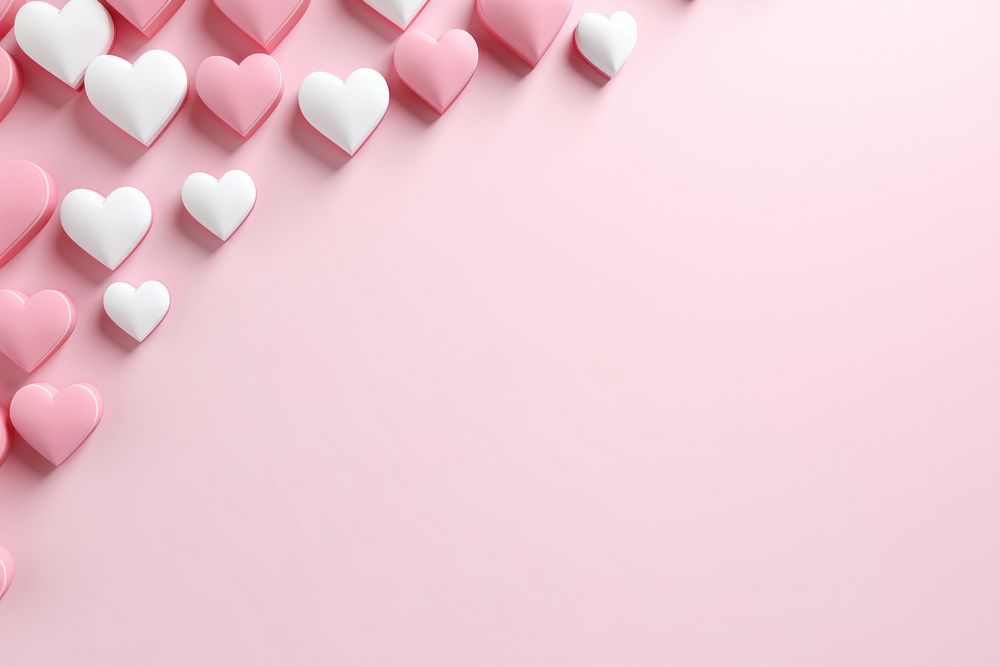  Hearts backgrounds pink pink background. AI generated Image by rawpixel.