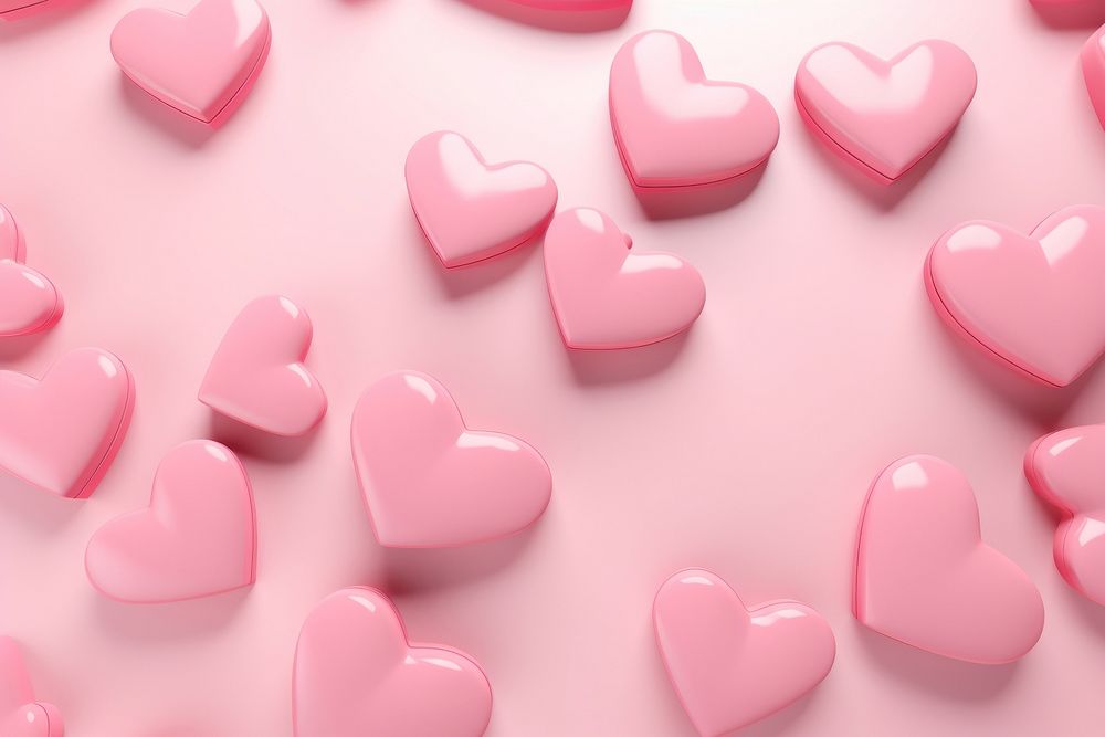  Hearts background backgrounds pink pink background. AI generated Image by rawpixel.