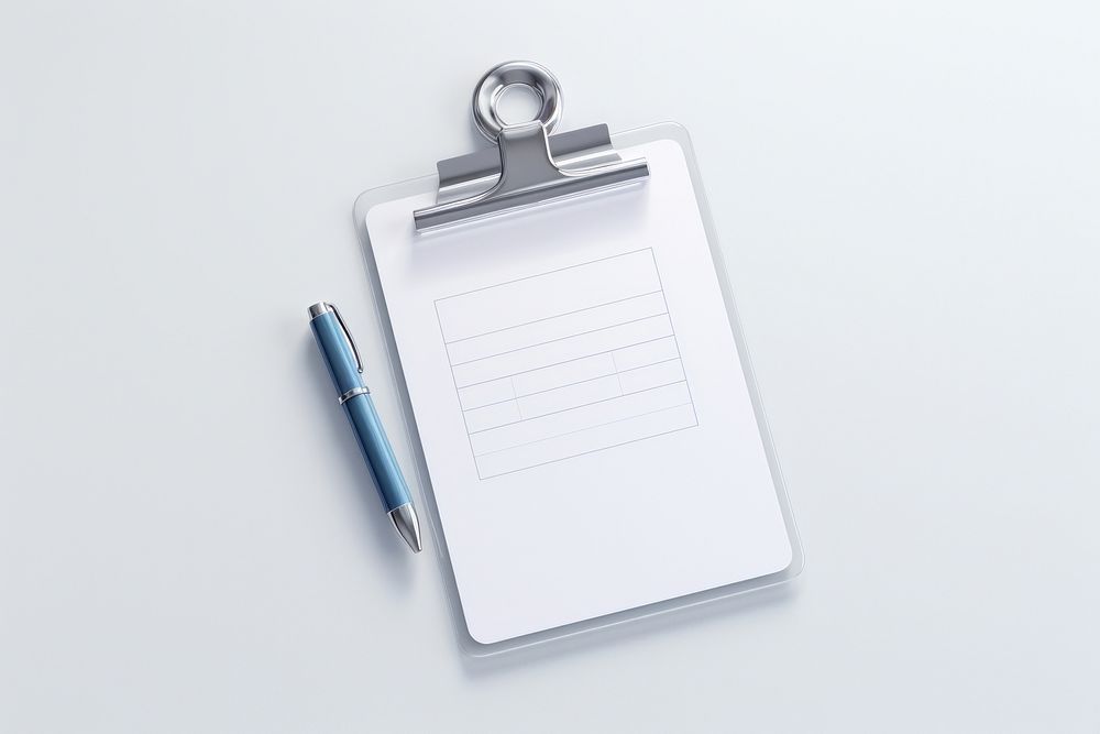 Checklist concept paper text pen.