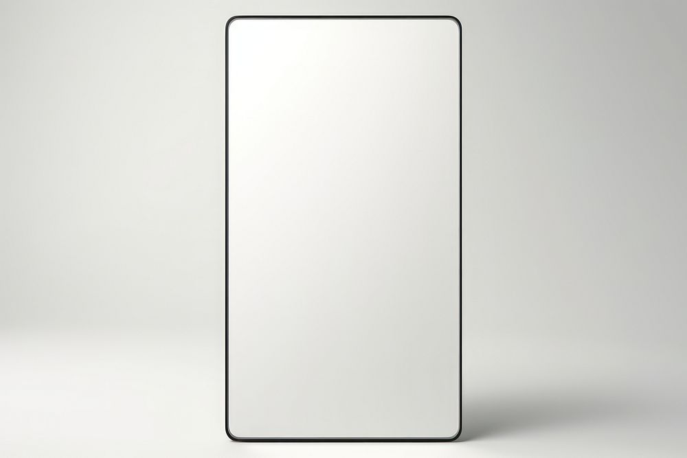 Rectangular mirror white white background technology.