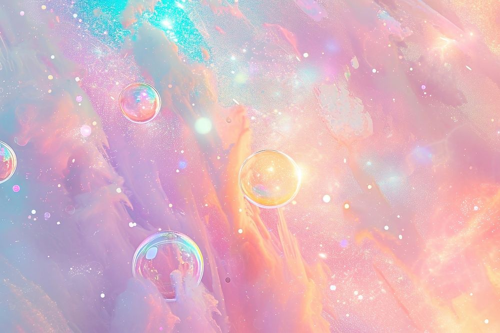 Universe space bubble transparent backgrounds.