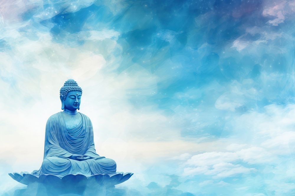 Buddha buddha sky representation. AI generated Image by rawpixel.