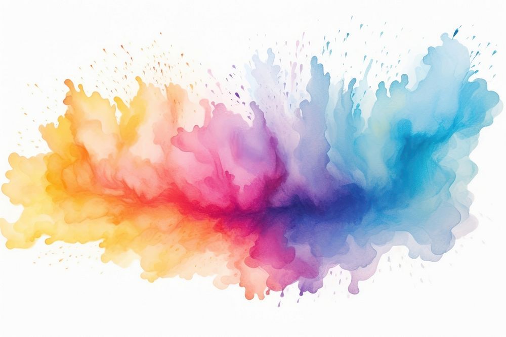 Rainbow paint splash backgrounds creativity splattered. AI generated Image by rawpixel.