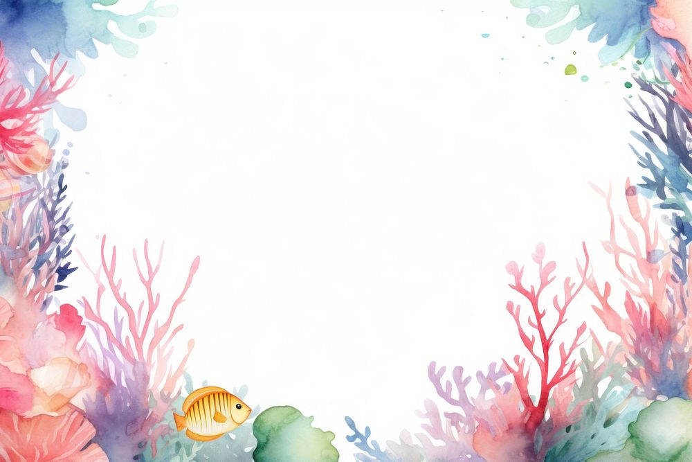 Marine life outdoors painting pattern.