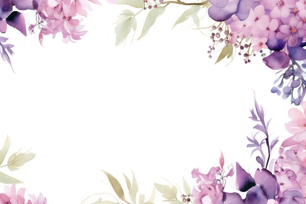 Minimal purple bouquet painting blossom pattern.