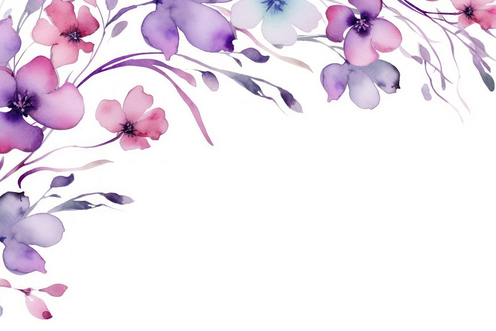 Purple flower pattern petal plant.