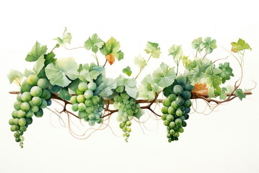 Clean vine nature grapes plant.