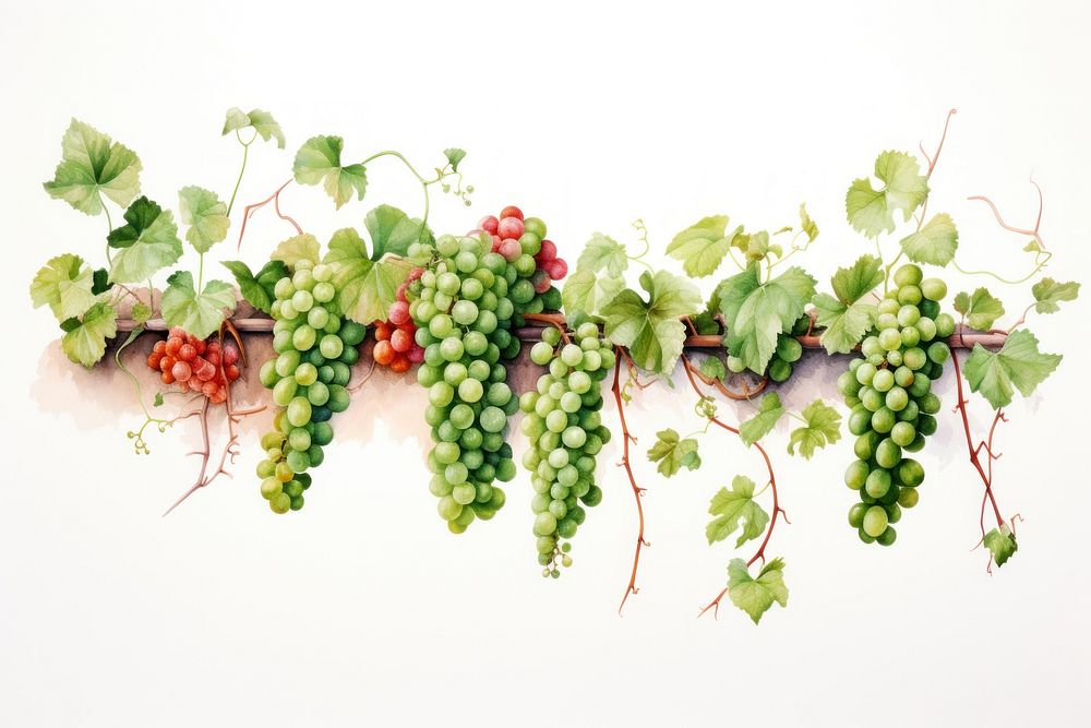 Clean vine grapes fruit plant.