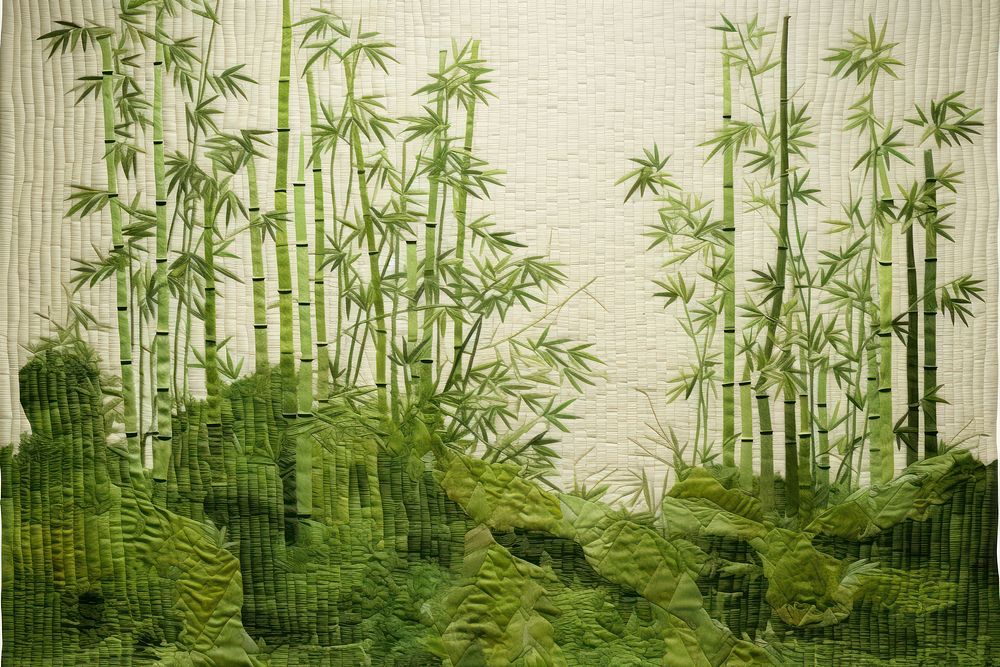 Bamboo grove bamboo textile plant.