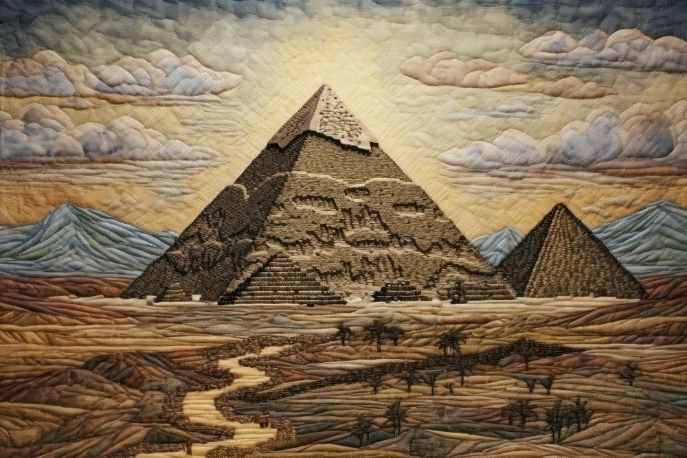 Pyramid in Egypt architecture landscape craft.