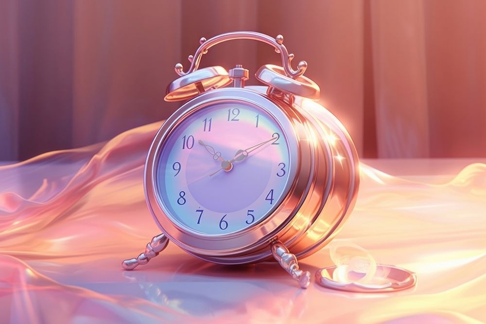 Alarm clock illuminated deadline number.