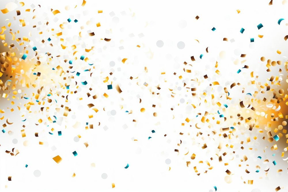 Celebration confetti backgrounds white background splattered. 