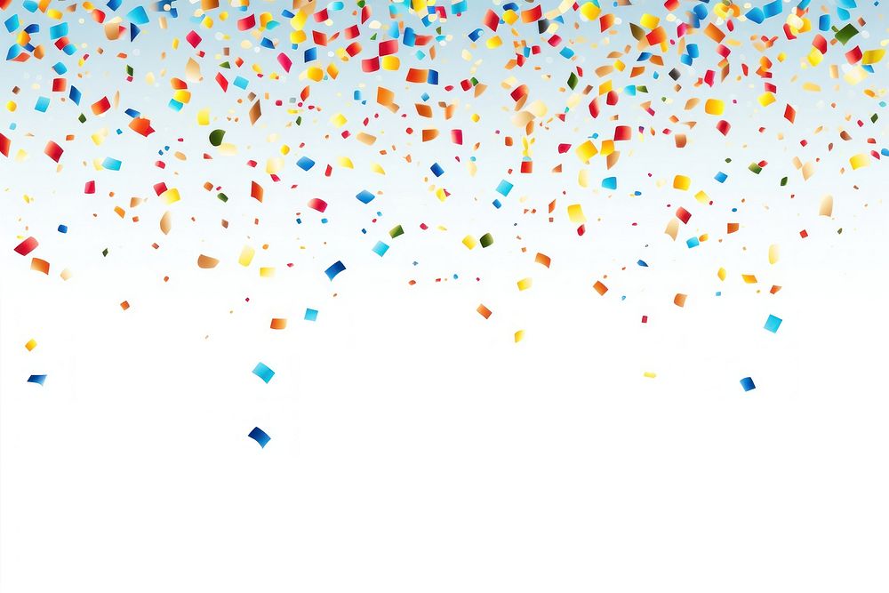 Celebration confetti backgrounds white background splattered. AI generated Image by rawpixel.
