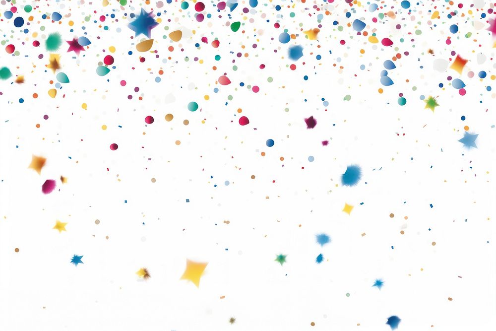 Celebration confetti backgrounds white background splattered. AI generated Image by rawpixel.
