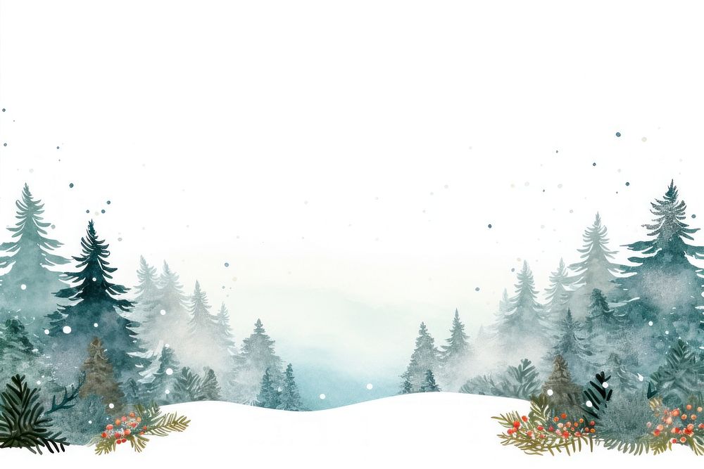 Christmas border backgrounds outdoors nature. AI generated Image by rawpixel.