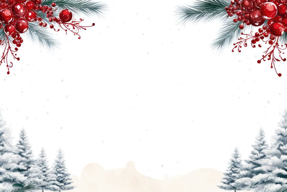 Christmas theme border backgrounds outdoors nature. AI generated Image by rawpixel.