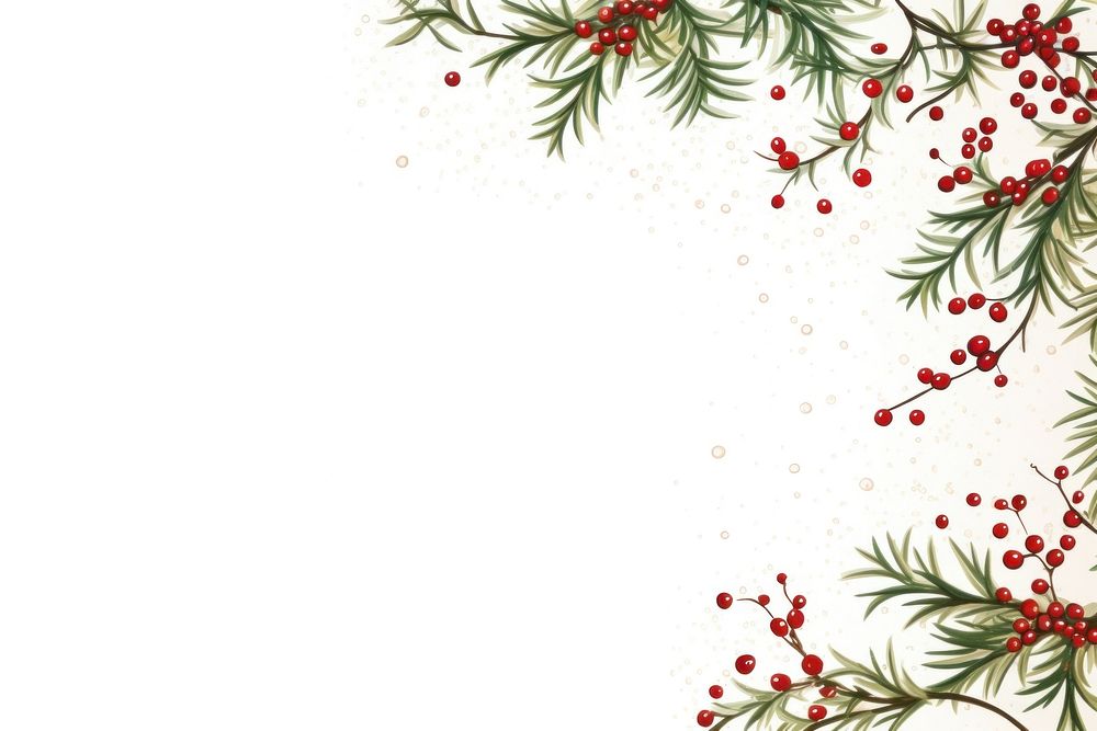 Christmas theme border backgrounds pattern white background. AI generated Image by rawpixel.