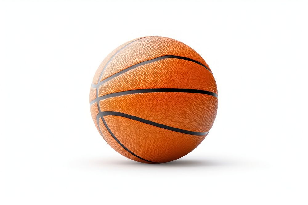 Basketball ball sports white background competition. AI generated Image by rawpixel.