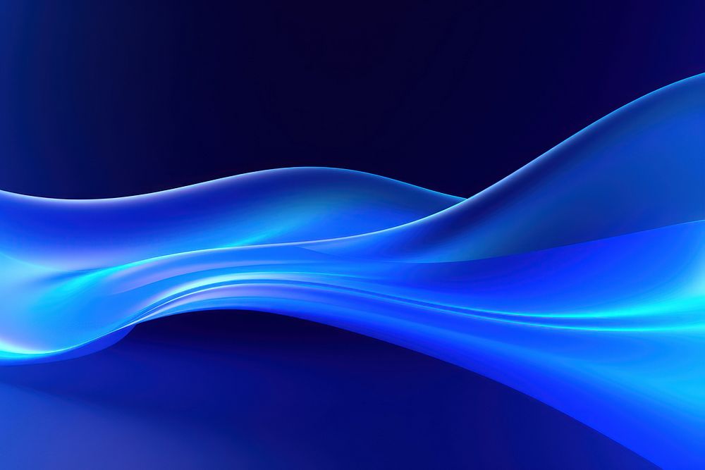 Blue freeform shaped neon background backgrounds light technology.