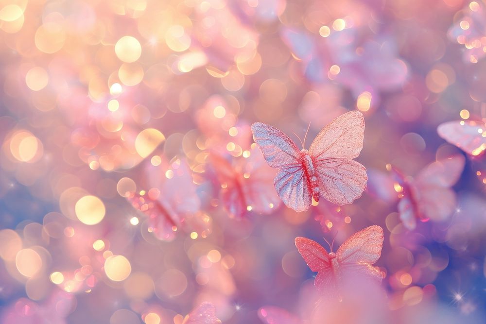 Butterfly shaped pattern bokeh effect background backgrounds butterfly outdoors.