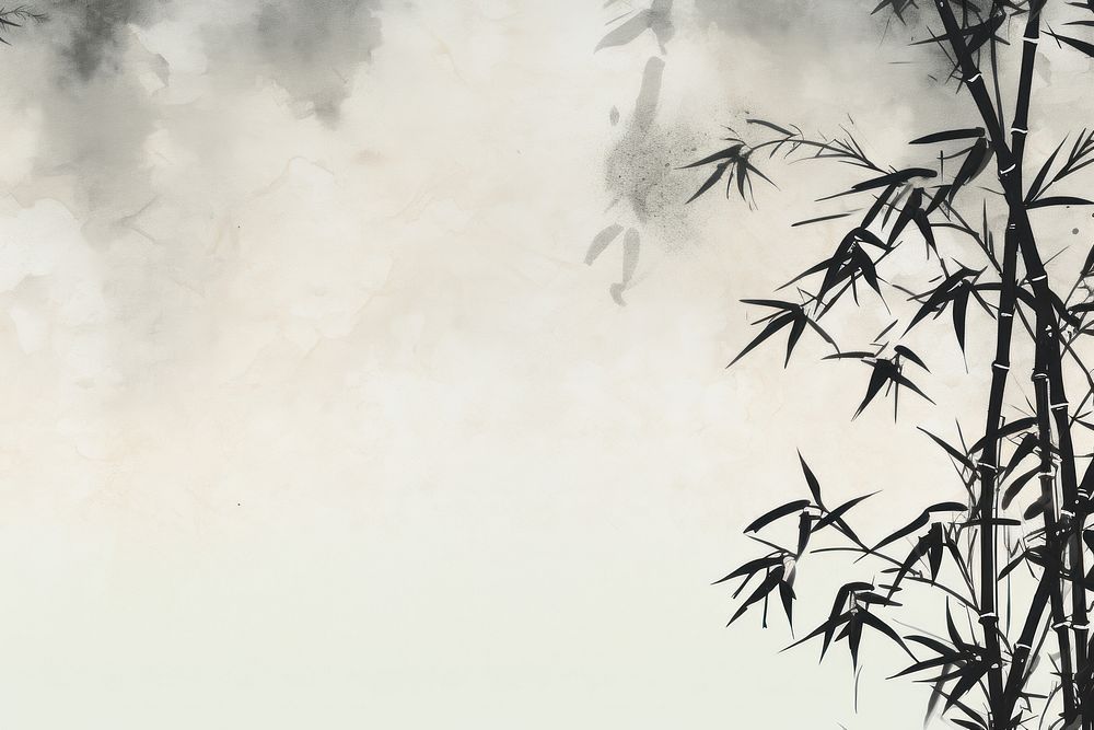 Bamboo plant tranquility backgrounds. AI generated Image by rawpixel.